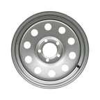 15x5 5x4.5 Silver Modular Trailer Wheel - Single