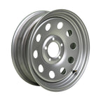15x5 5x4.5 Silver Modular Trailer Wheel - Single