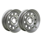 15x5 5x4.5 Silver Modular Trailer Wheel - Single