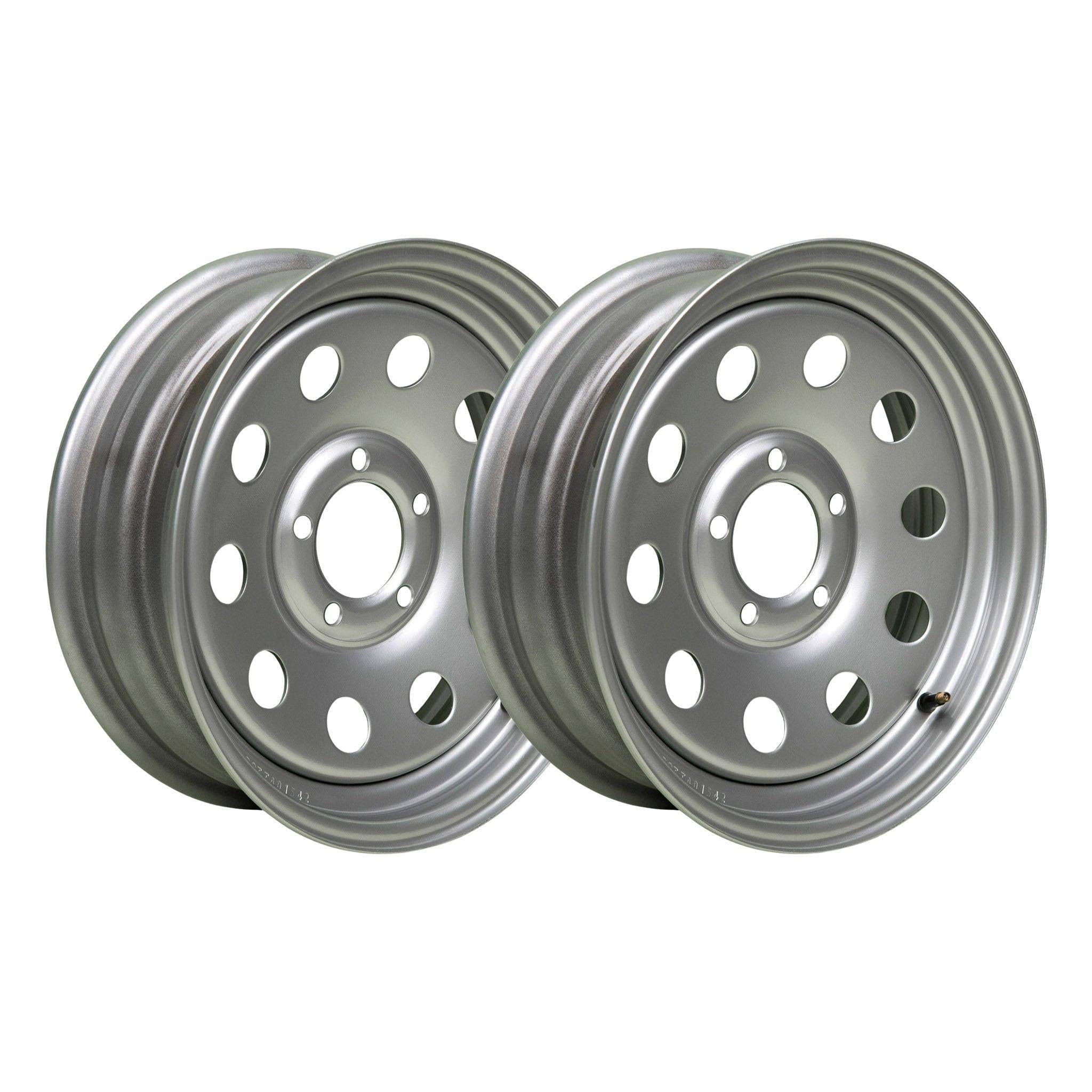 15x5 5x4.5 Silver Modular Trailer Wheel - Single