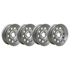 15x5 5x4.5 Silver Modular Trailer Wheel - Single