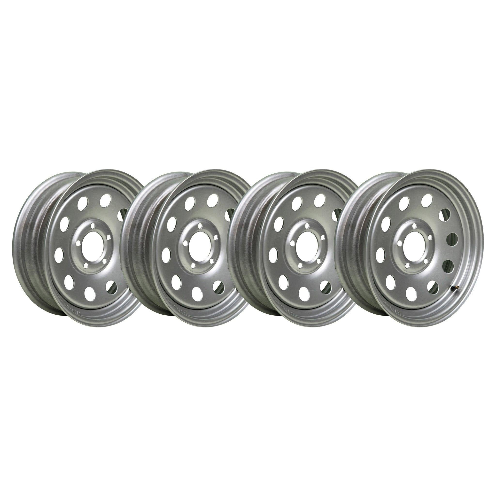 15x5 5x4.5 Silver Modular Trailer Wheel - Single