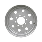 17.5" x 6.75" 8 Lug Silver Modular Trailer Wheel 8 x 6.5" Single +.50 Offset
