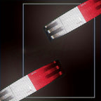 2Rolls DOT-C2 Waterproof Reflective Tape - 2 Inch Red and White High Strength Adhesive Safety Tape, Suitable for Vehicles, Trailers, Boats, Signs - PET Material, Compatible with Wood/Metal/Plastic, Suitable for Indoor and Outdoor Use, Skateboards
