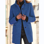 Fashion Stand Collar Woolen