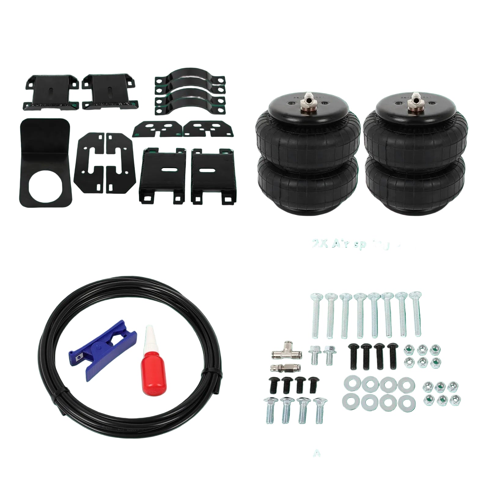 Air Suspension Bag Kit for Towing Assistance, Compatible with for DODGE for RAM 2500 And 3500 Models from 2003 to 2013.