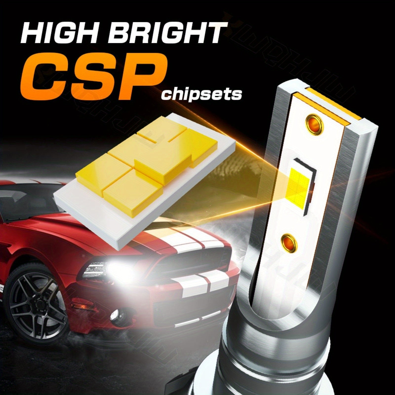 for Dodge Ram 1500 2500 3500 (Year: 2009 - 2023) LED Headlight High&Low Beam Bulbs Combo Kit 9005/ HB3+H11, 6000K Pure White Ultra Bright, Headlamp Bulb with Cooling Fan, Plug and Play, Easy Installation, Pack of 4