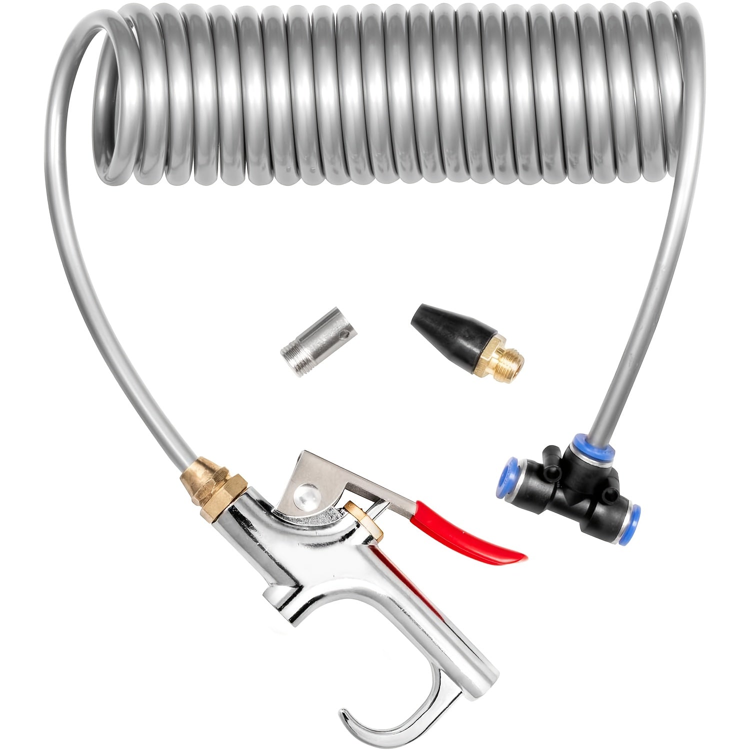 Heavy-Duty Truck Air Dust Blower Gun, Equipped with an 11.5-Foot Coil, Allows for Quick Cleaning of The Truck Cabin