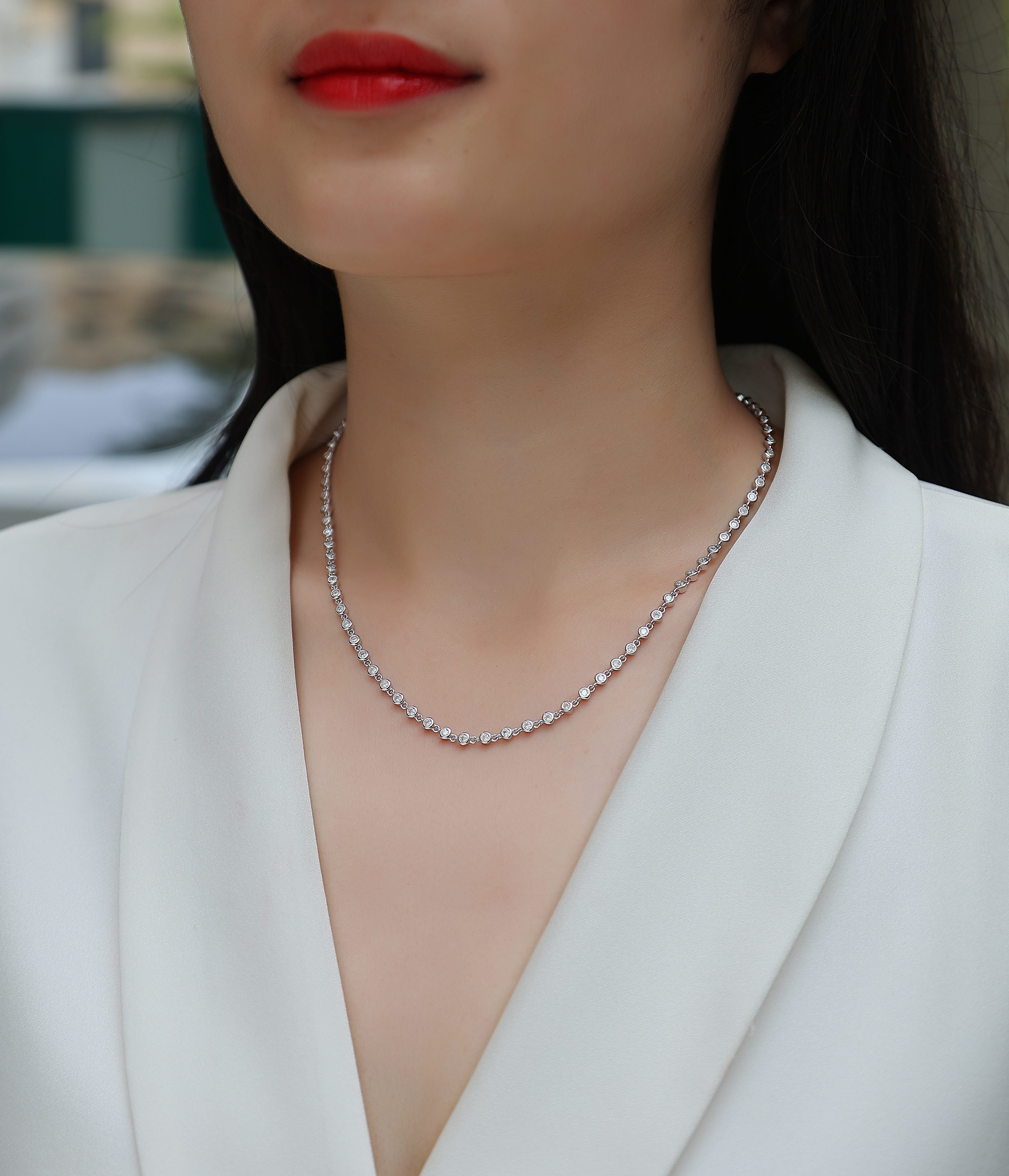 Heart-to-Heart Moissanite Pendant Set