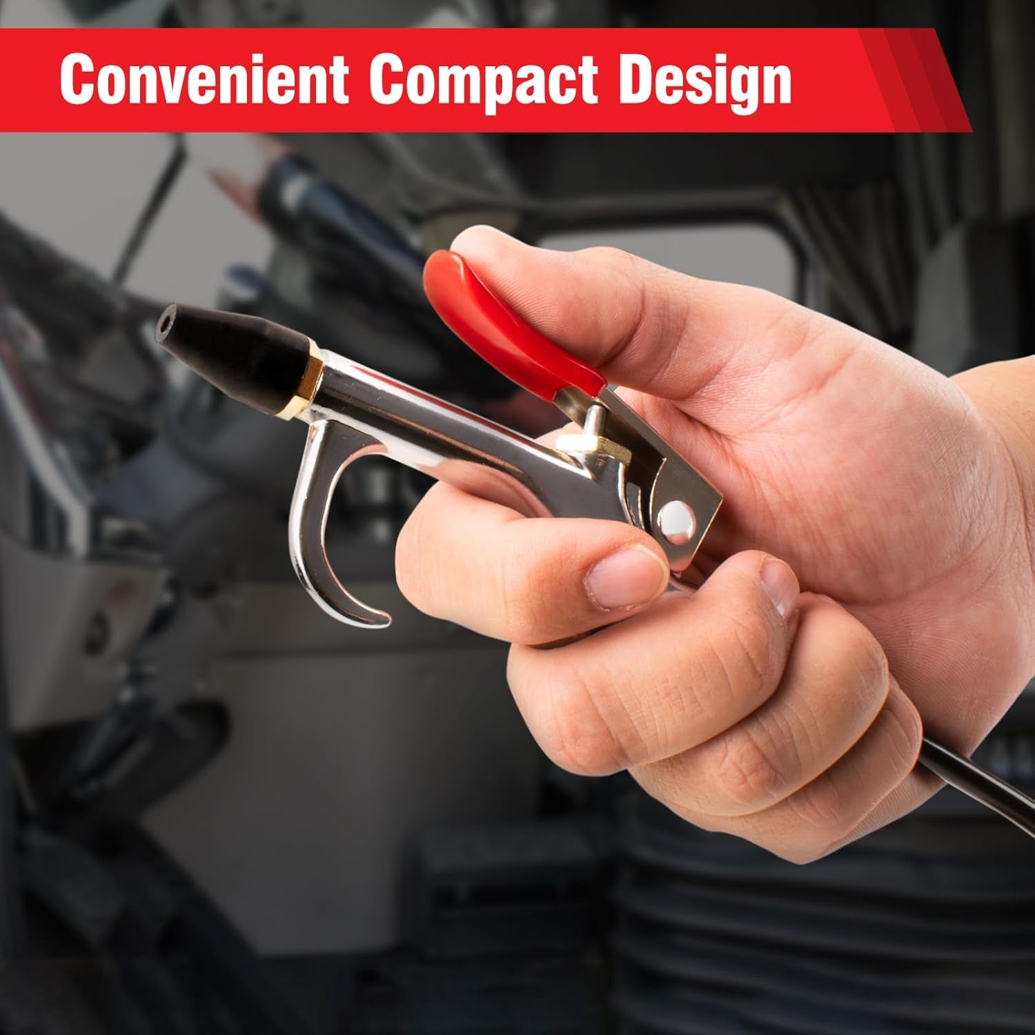Heavy-Duty Truck Air Dust Blower Gun, Equipped with an 11.5-Foot Coil, Allows for Quick Cleaning of The Truck Cabin