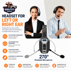 Trucker Bluetooth 5.2 Wireless Headset With Noise Cancelling Mic For Phones PC