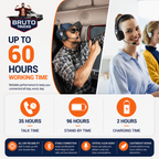 Trucker Bluetooth 5.2 Wireless Headset With Noise Cancelling Mic For Phones PC