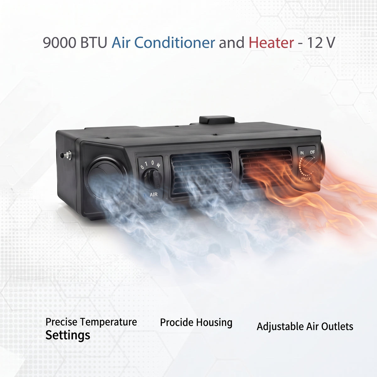 9000 BTU Air Conditioner and Heater - 12 V