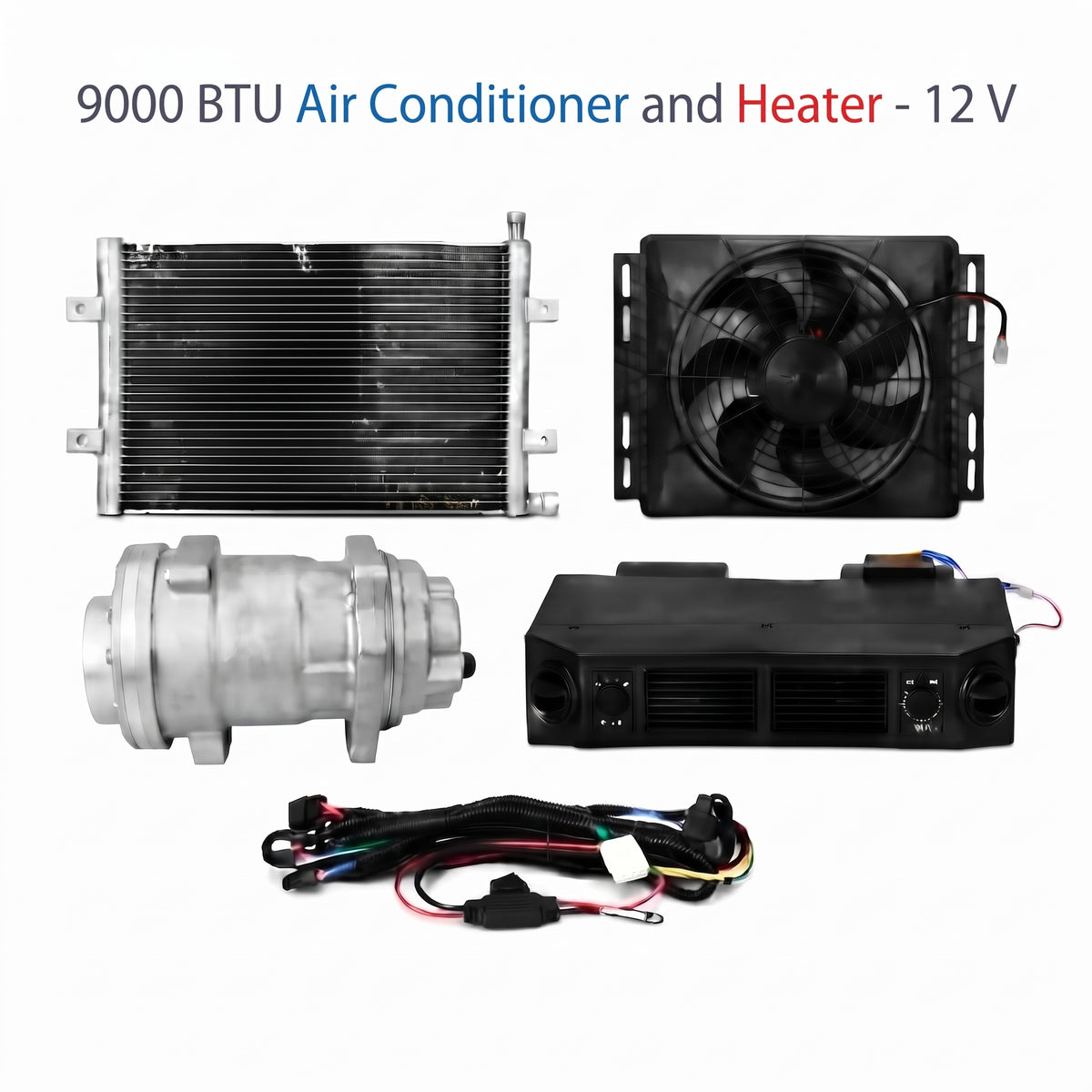 9000 BTU Air Conditioner and Heater - 12 V