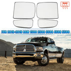 Side Rearview Heated Mirror Glass Fit For Dodge Ram 1500 2500 3500 4500 5500 2010-2020 Car Accessorie