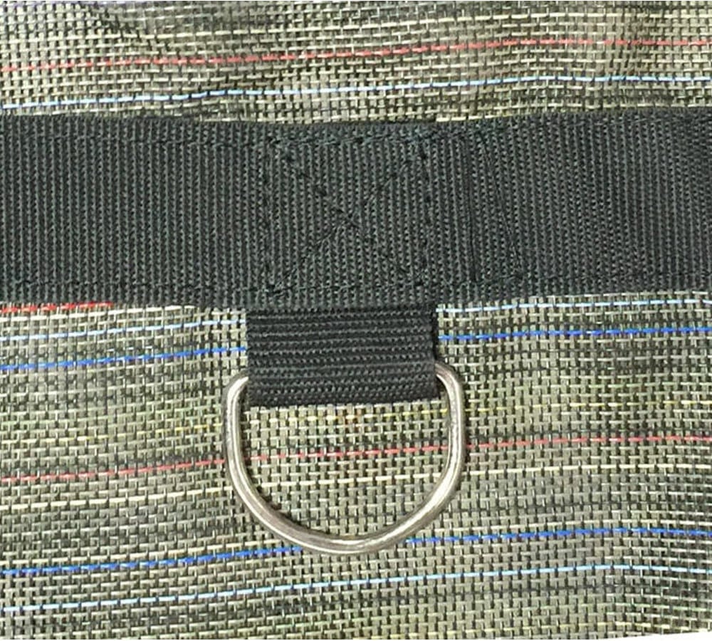 Heavy Duty Breathable Bee Net w/ D-Rings & Brass Grommets - PVC Coated Black Mesh