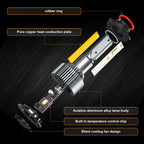for Dodge Ram 1500 2500 3500 (Year: 2009 - 2023) LED Headlight High&Low Beam Bulbs Combo Kit 9005/ HB3+H11, 6000K Pure White Ultra Bright, Headlamp Bulb with Cooling Fan, Plug and Play, Easy Installation, Pack of 4