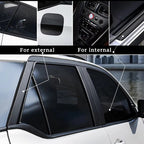 3pcs Set [118.11*3.94 Inch Carbon Nanofiber Tape + Two Special Scrapers for Film Application] 3D Carbon Nanofiber Tape Car Bumper Sill Protective Film Sill Sticker Black Waterproof And Scratch-Resistant - Stylish Car Additions