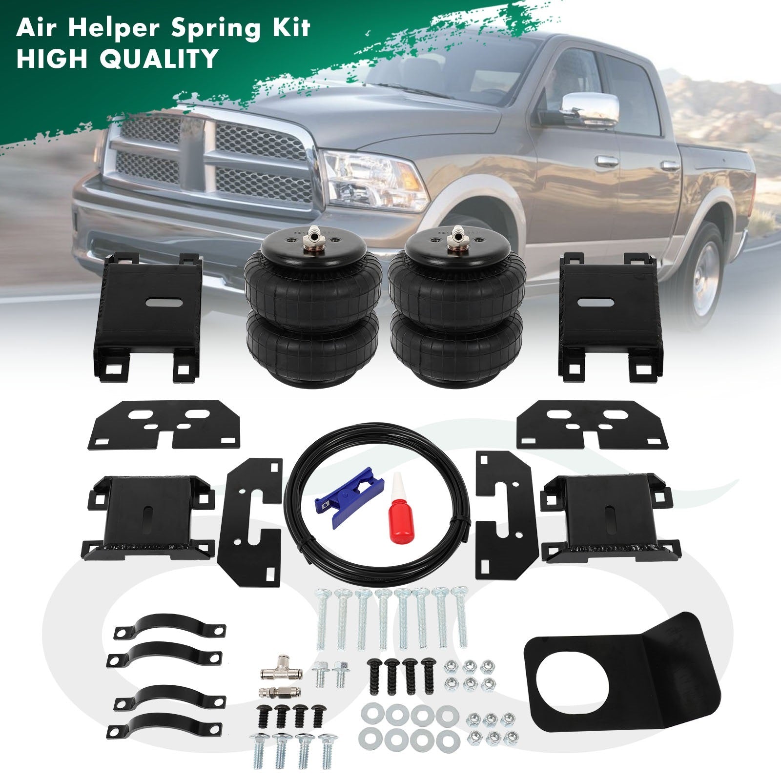 Air Suspension Bag Kit for Towing Assistance, Compatible with for DODGE for RAM 2500 And 3500 Models from 2003 to 2013.