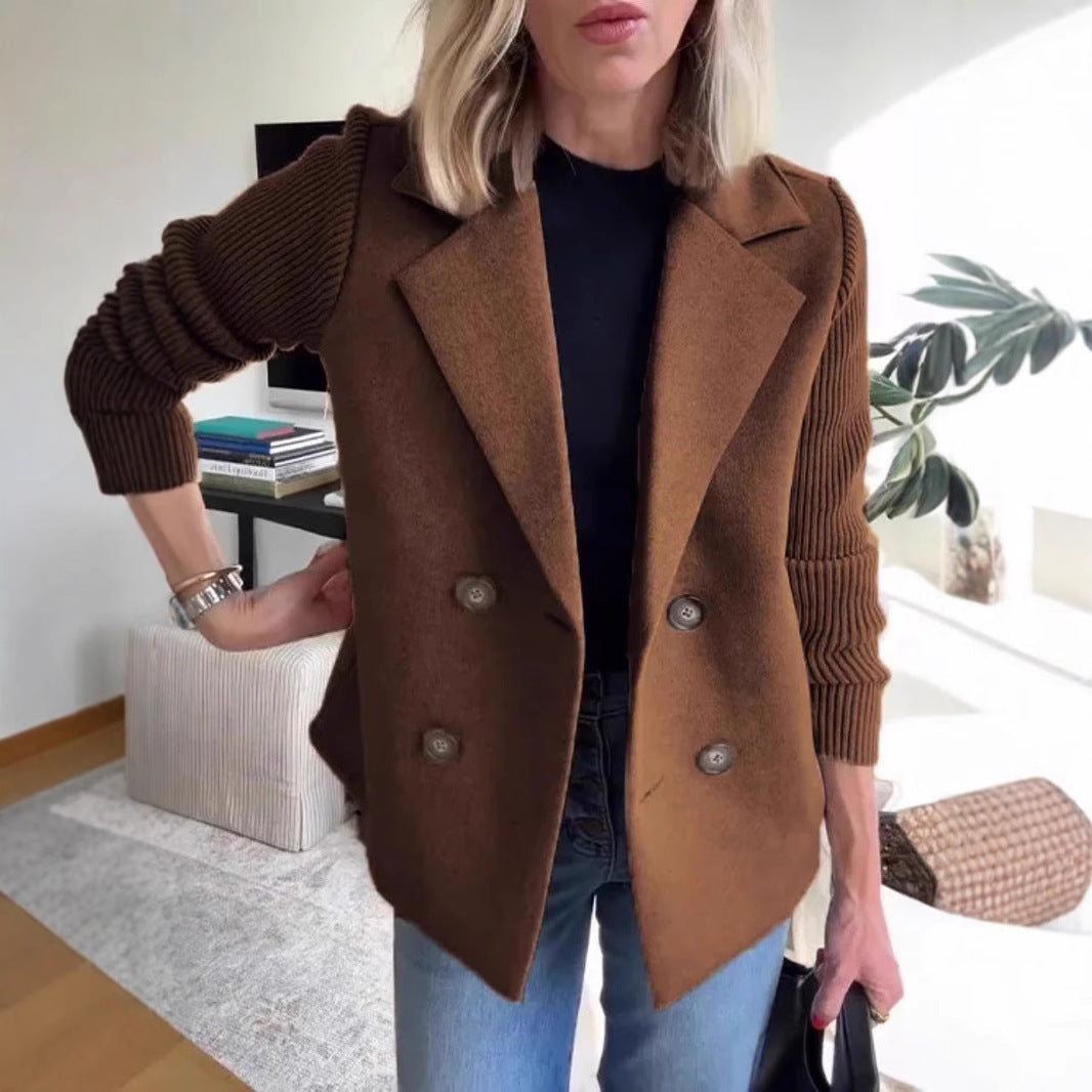 Double Breasted Lapel Jacket