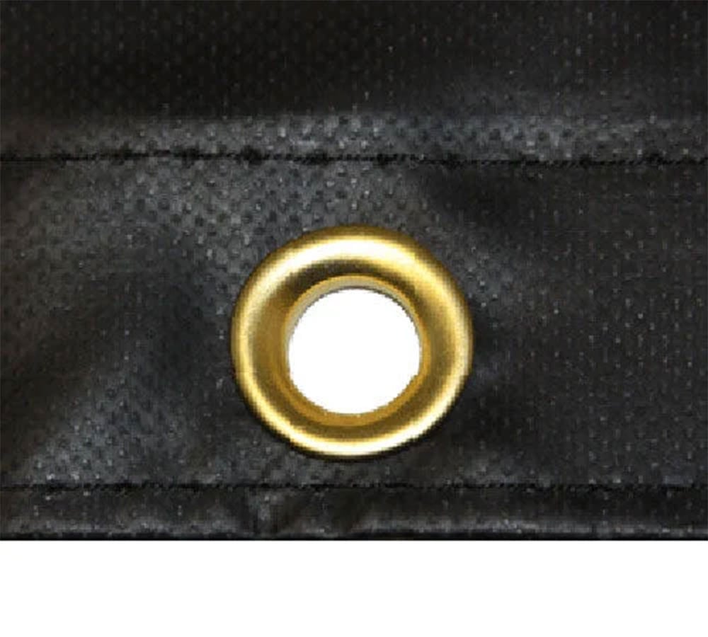 18 oz Heavy Duty Lumber Tarp - 3 Pc Set - 6' Drop - Black