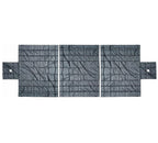 18 oz Heavy Duty Lumber Tarp - 3 Pc Set - 6' Drop - Black