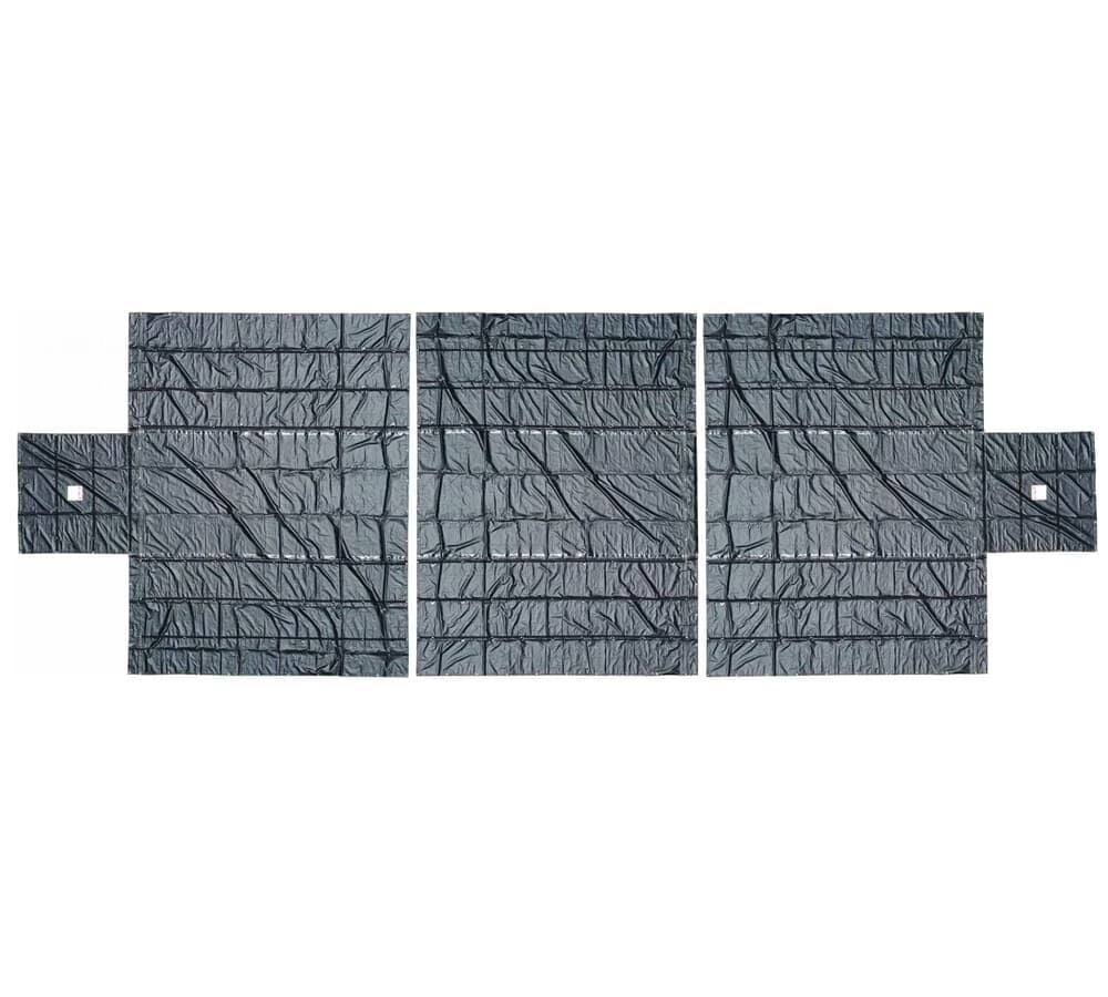 18 oz Heavy Duty Lumber Tarp - 3 Pc Set - 6' Drop - Black