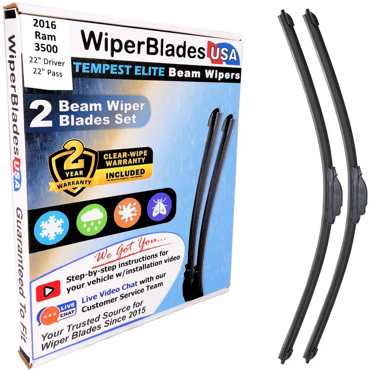 Tempest EliteBeam™ Wiper Blades for Ram 3500 (2016)