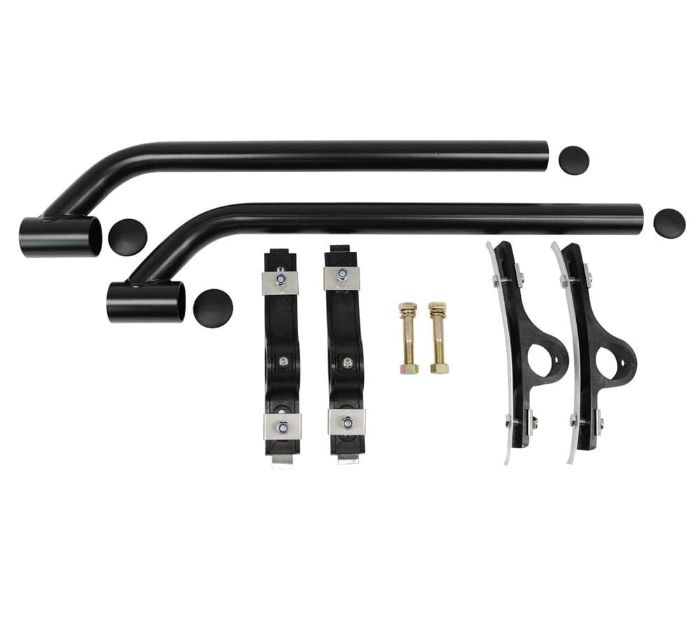 Semi Truck Poly Fender Brackets Kit - Black Powder Coated