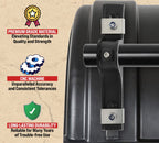 Semi Truck Poly Fender Brackets Kit - Black Powder Coated