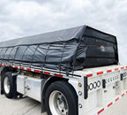 18 oz Heavy Duty Lumber Tarp - 3 Pc Set - 6' Drop - Black